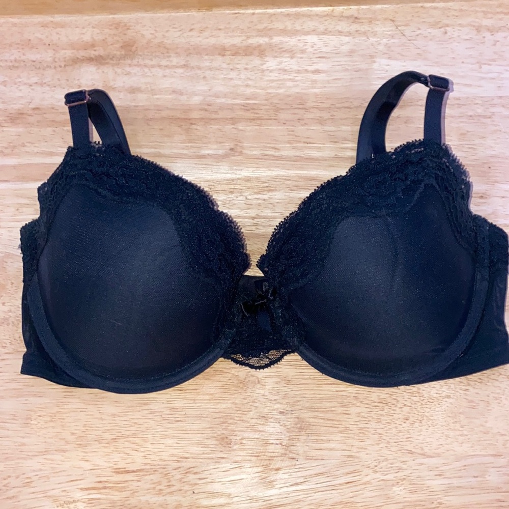 Savage X Fenty Mesh a Demi Cup Bra Black Caviar